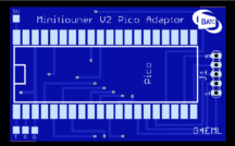 Surface mount Pico adaptor for MiniTiouner V2 PCB