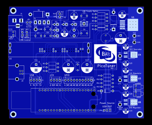 PicoTuner version 3 blank PCB