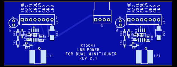 RT5047 current limit PCB for MiniTiouner version 2